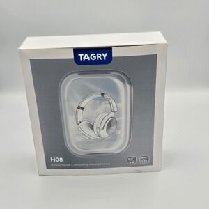 TAGRY H08 Active Noise Cancelling Headphones Over Ear Bluetooth - Black